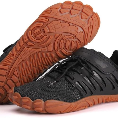 Barefoot Shoes Men Wide Toe Box Zero Drop Water Shoes Men for Gym Workout Minimalist Weightlifting Cross-Trainer Running Hike Grounded Footwear
