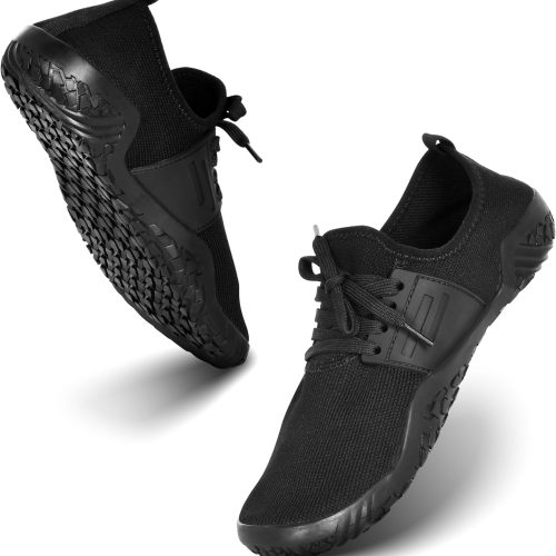 Weightlifting Barefoot Shoes for Men - Deadlift Barefoot Workout Shoes for Women & Men, Minimalist Weight lifting & Sports Footwear, Fitness Squat Non Slip Pattern Deadlift Training & Boxing Flat